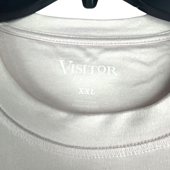 Visitor Premium Men's Solid Poly Crew Neck T-Shirt XXL Pastel Pink Short Sleeves - Picture 7 of 8